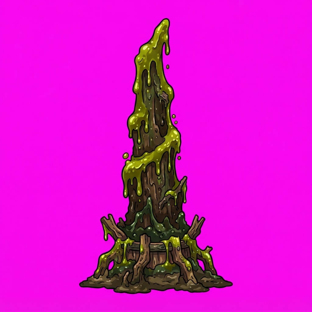 Image: Side-view 2D platformer prop, single subject only,