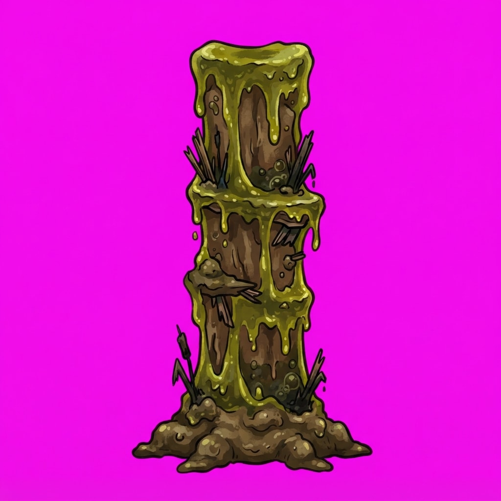 Image: Side-view 2D platformer prop, single subject only,