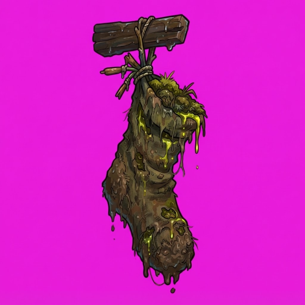 Image: Side-view 2D platformer prop, single subject only,