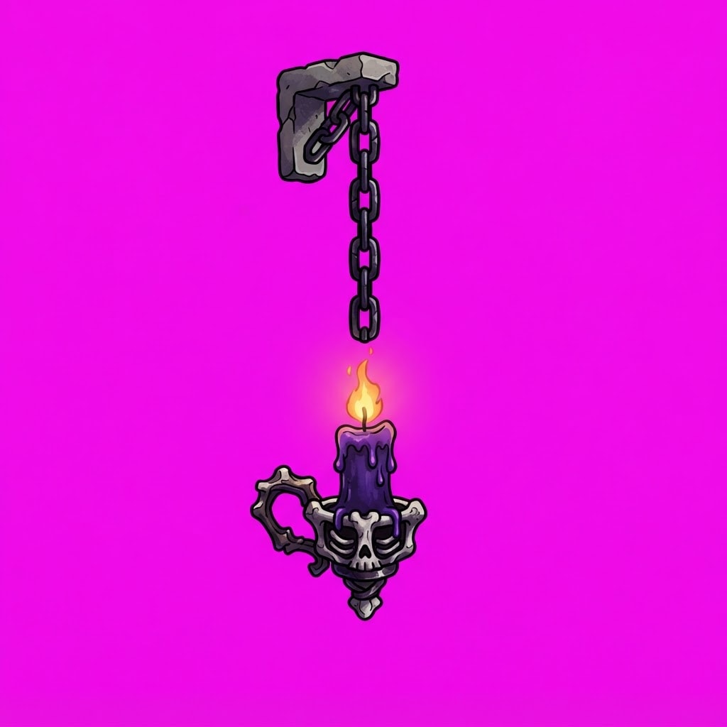 Image: Side-view 2D platformer prop, single subject only,
