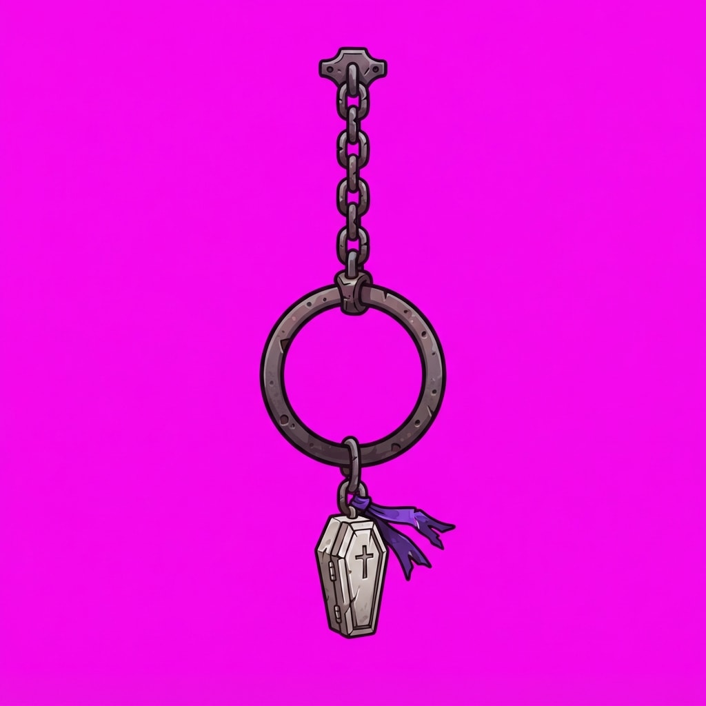 Image: Side-view 2D platformer prop, single subject only,