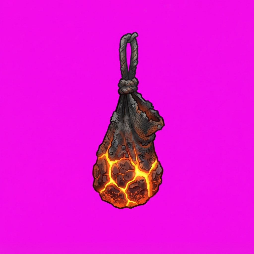 Image: Side-view 2D platformer prop, single subject only,