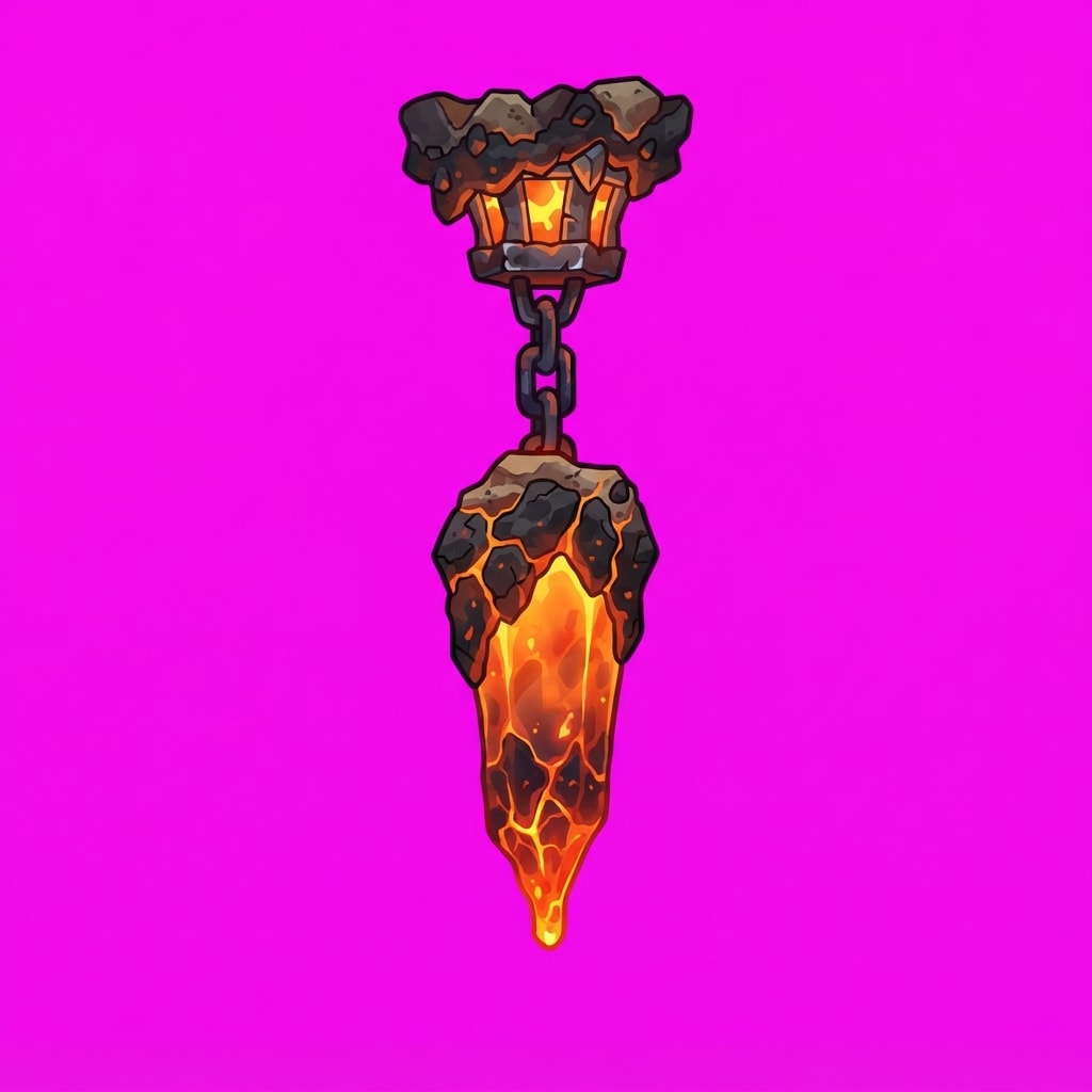 Image: Side-view 2D platformer prop, single subject only,