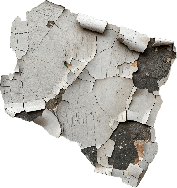 Crack Peeling Paint Decal (1 / 2)