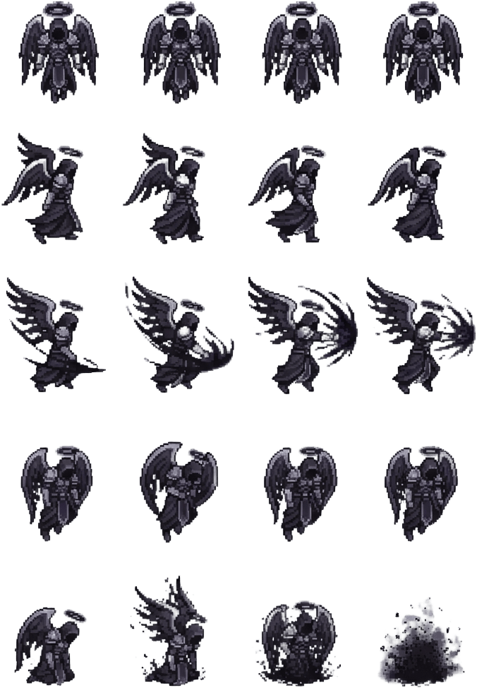 Fallen Angel Player Spritesheet