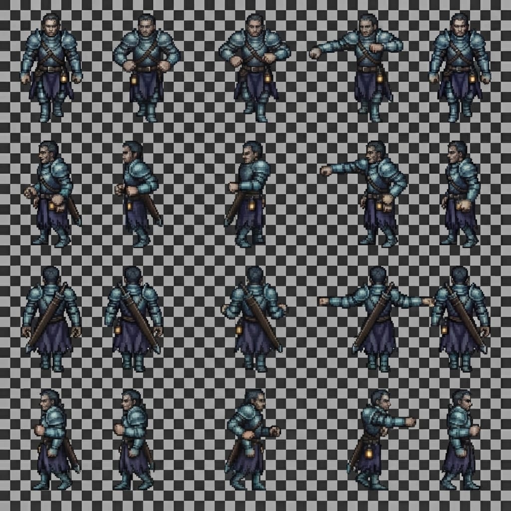 Image: Using the character in this reference sheet — the