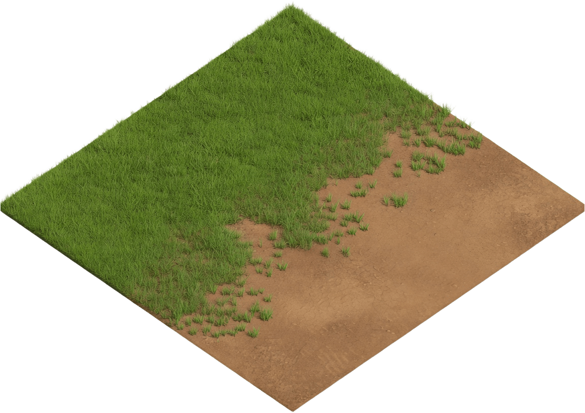 Ironhold Ground Grass to Dirt Transition (3 / 4)