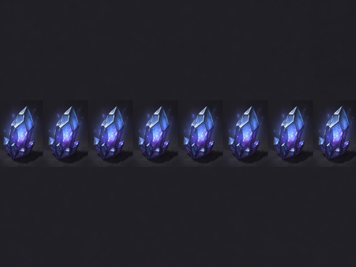 Ironhold Crystal Glow Animation Sheet