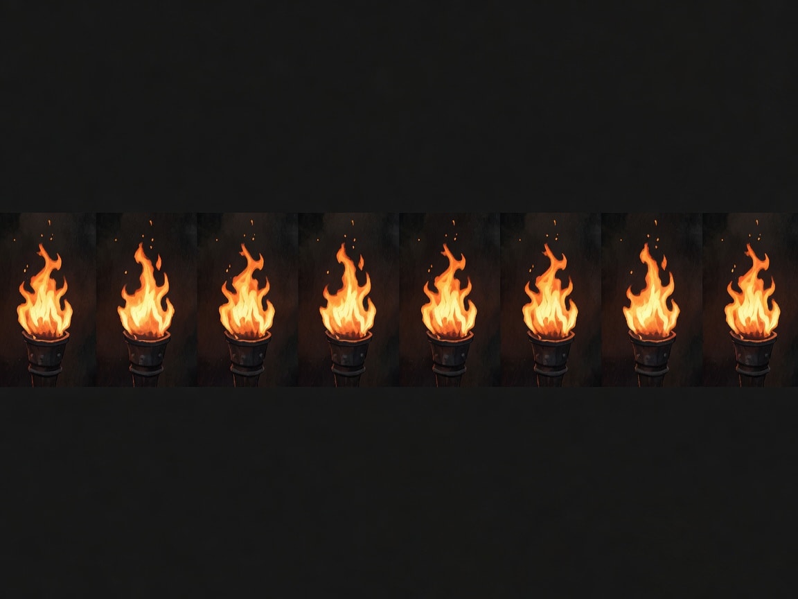 Ironhold Torch Fire Animation Sheet
