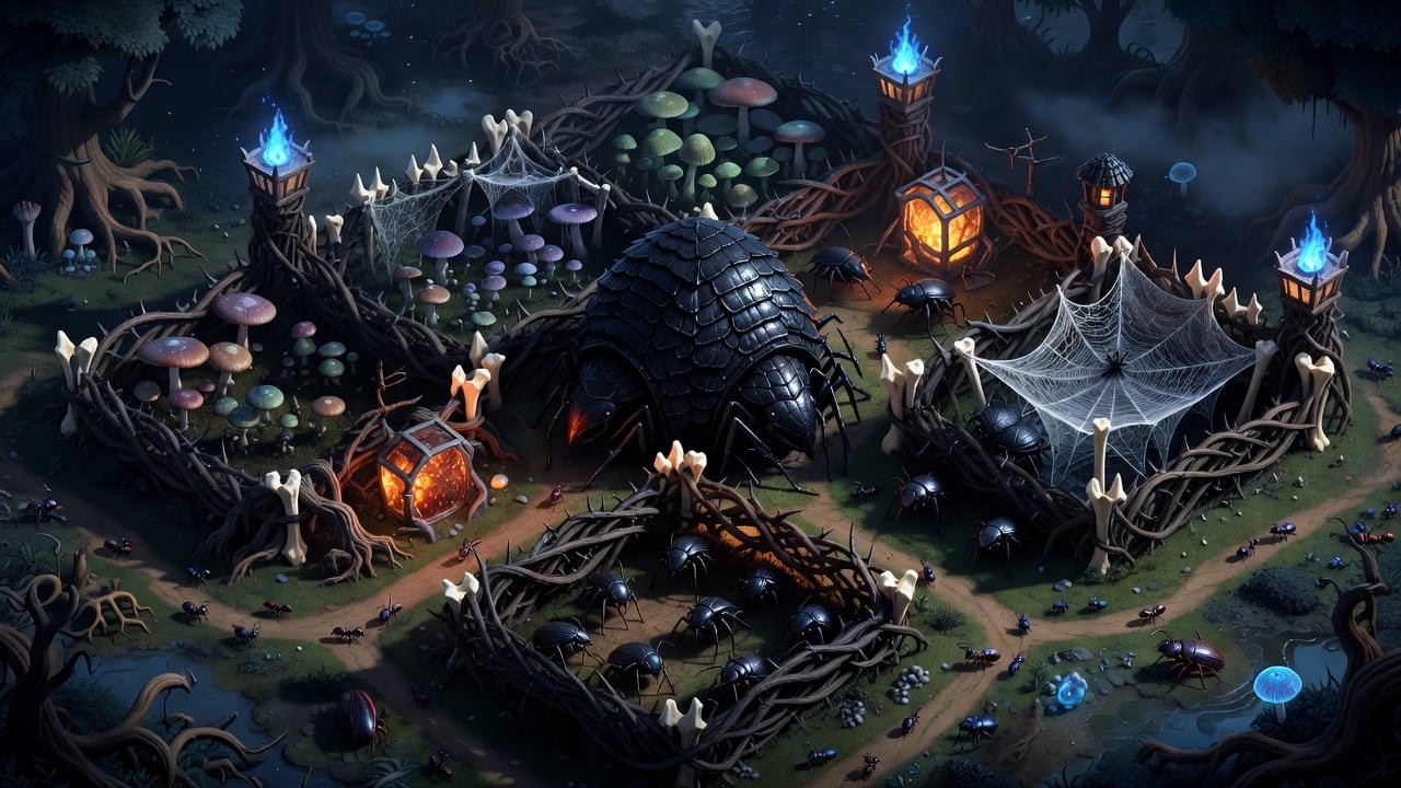 Dark Fantasy Bug Base Village