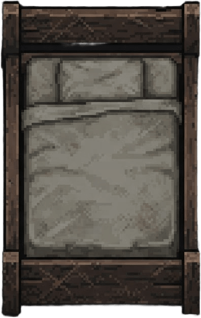 Bed Top-Down Pixel Art