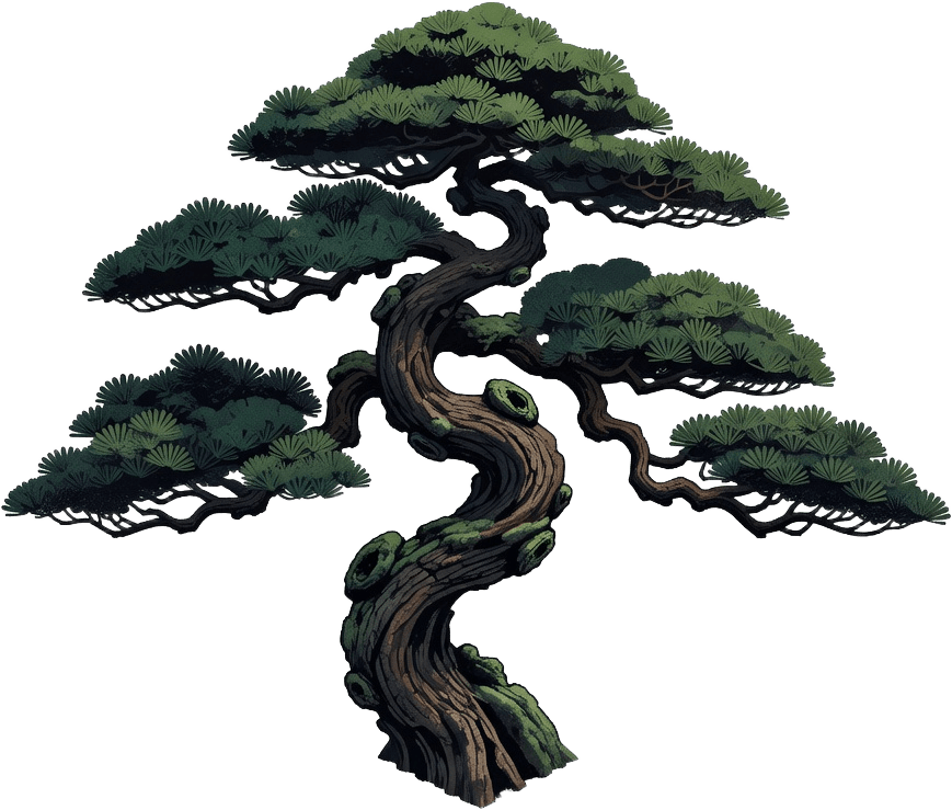 Chinese Pine Tree - HD-2D Forest