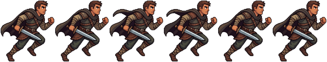 Hero Run Animation Strip
