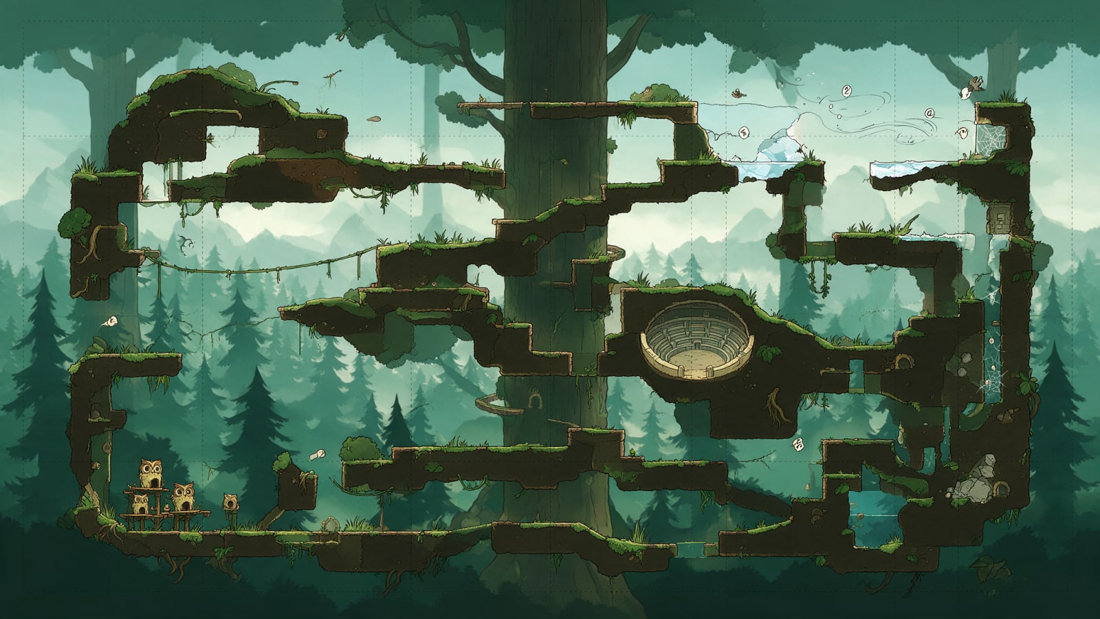 Forest Hub Stage - Cel Shaded