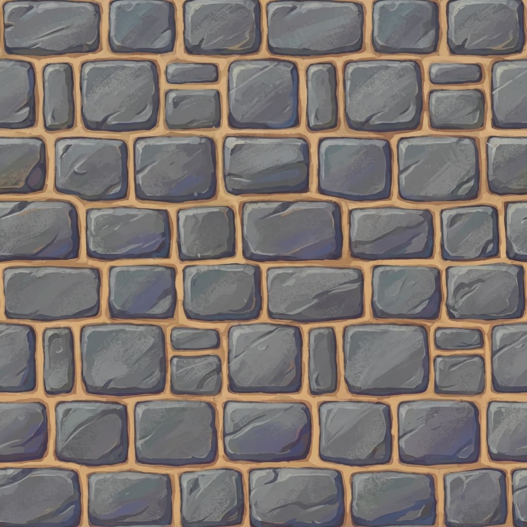 Image: seamless tileable texture, rough gray stone masonr
