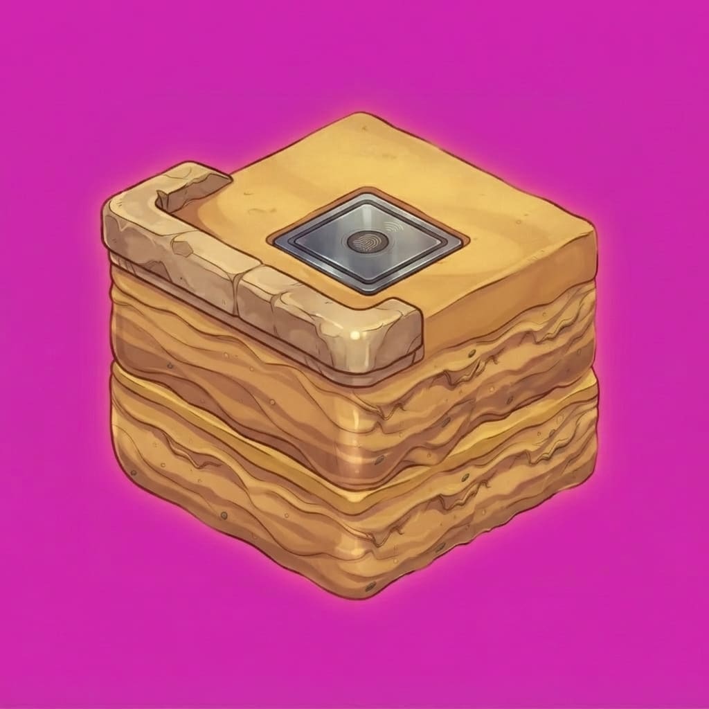 Image: IDENTITY LOCK from reference SAND TOP. TOP-LEFT CO