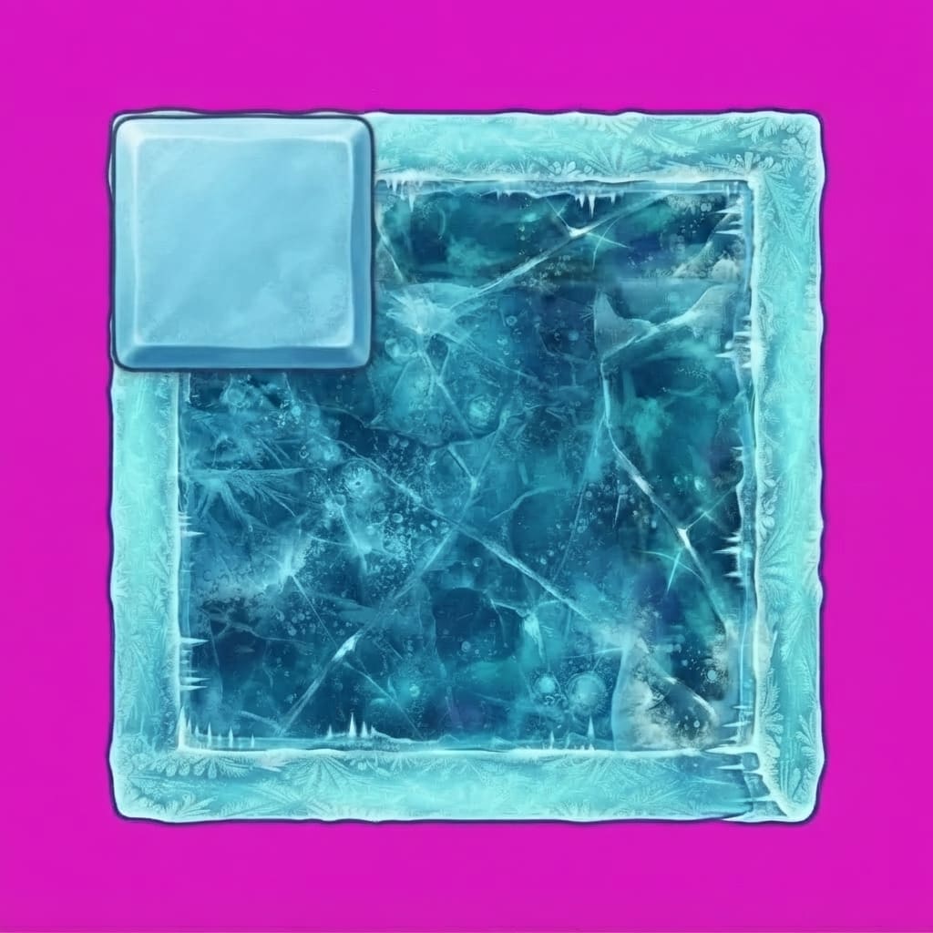 Image: IDENTITY LOCK from FROST TOP. TOP-LEFT CORNER icy