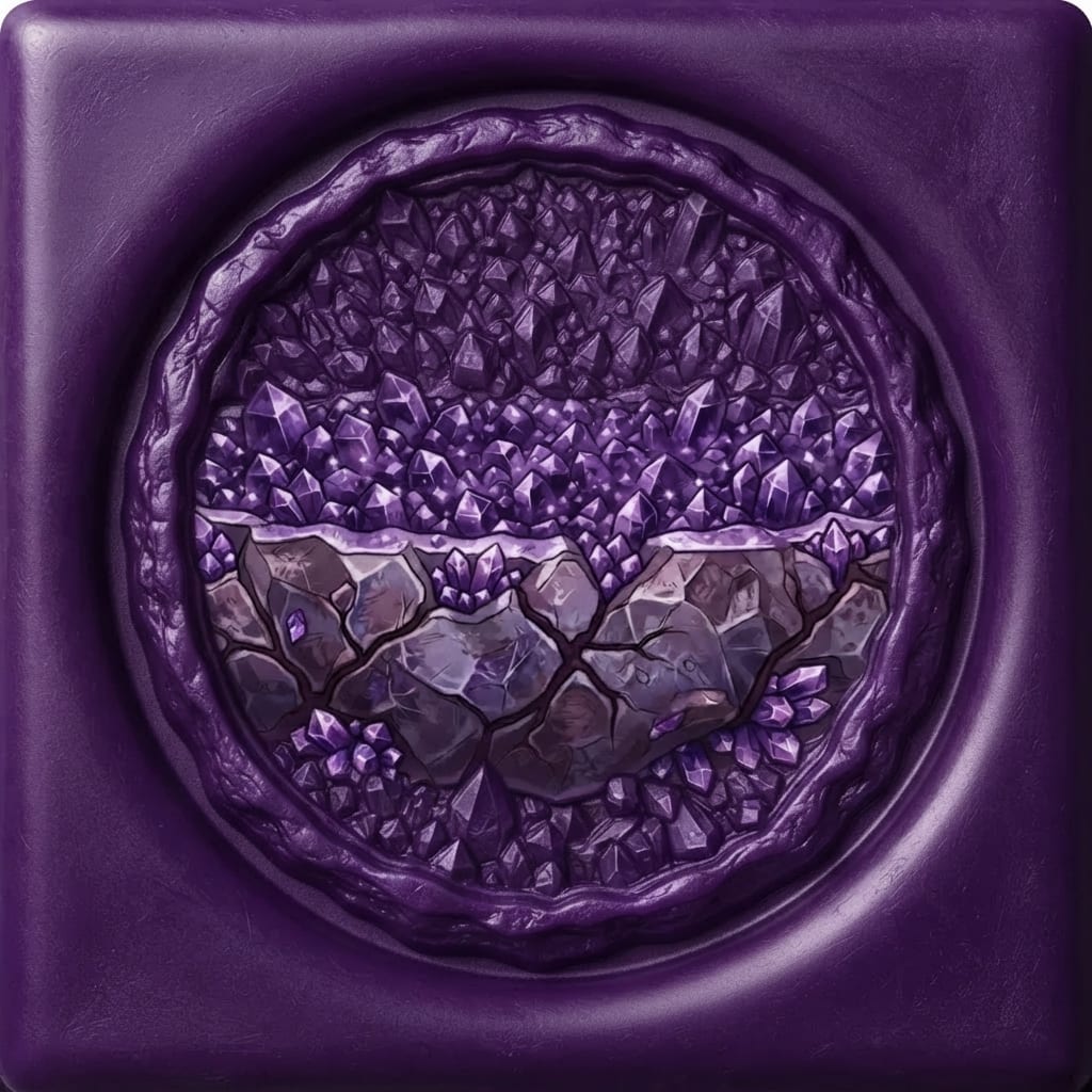 Image: IDENTITY LOCK from GEODE CRYSTAL PLATFORM. ONE squ