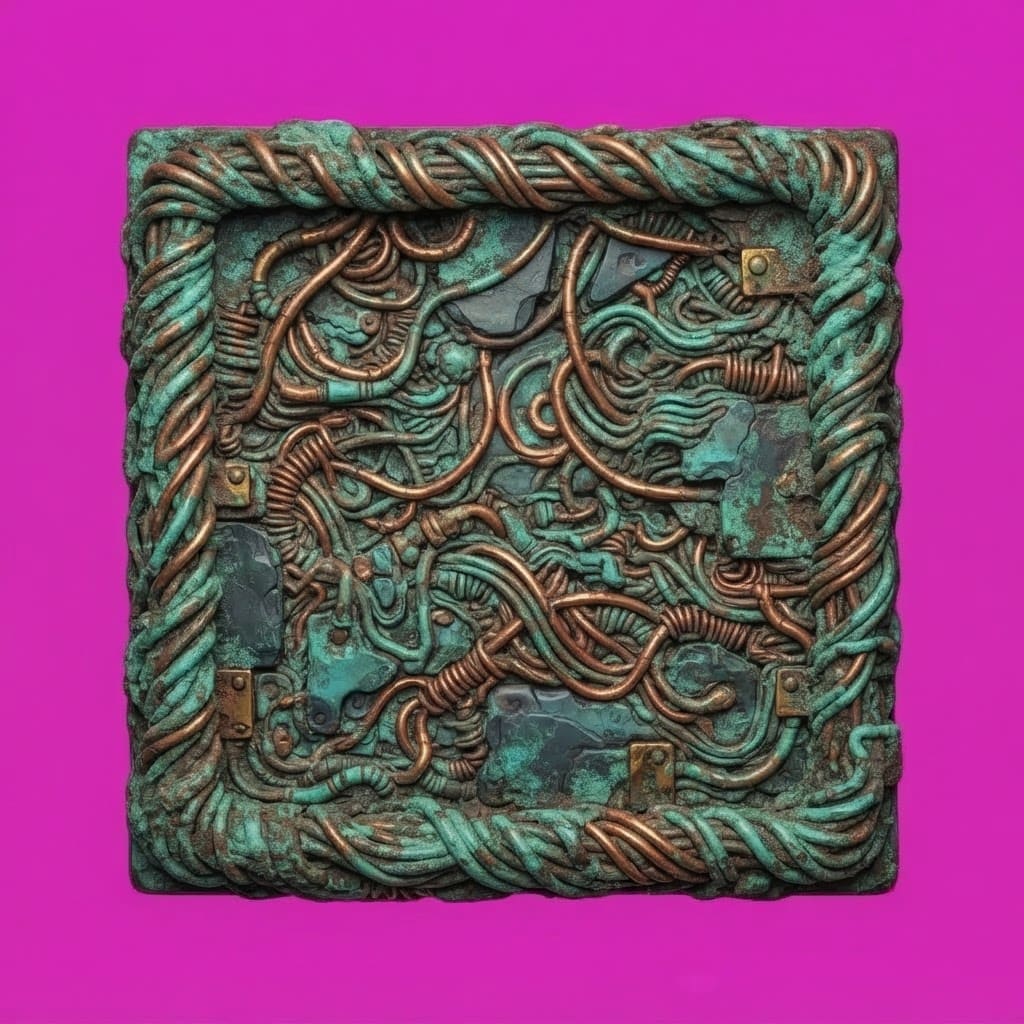 Image: IDENTITY LOCK from COPPER COIL PLATFORM. ONE squar