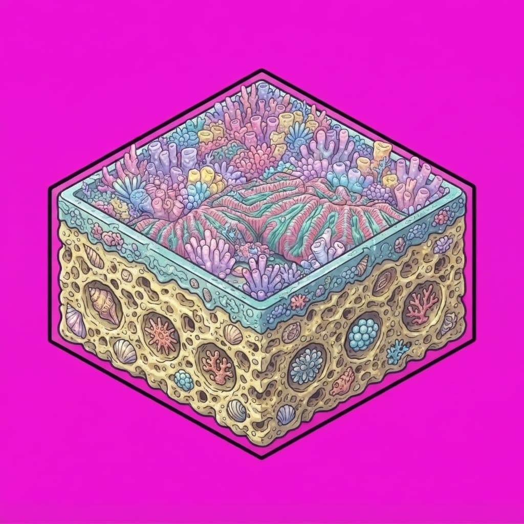 Image: IDENTITY LOCK from BRINE CORAL PLATFORM. ONE squar