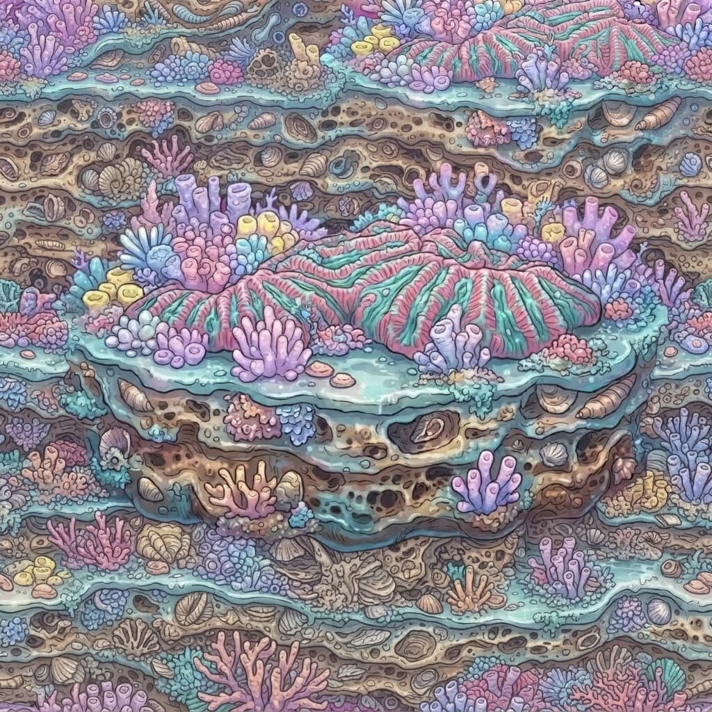 Image: IDENTITY LOCK from BRINE CORAL PLATFORM. FILL tile