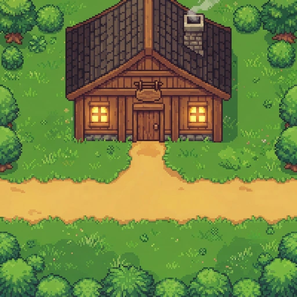 Image: Top-down 2D game ground tile, content fills the en