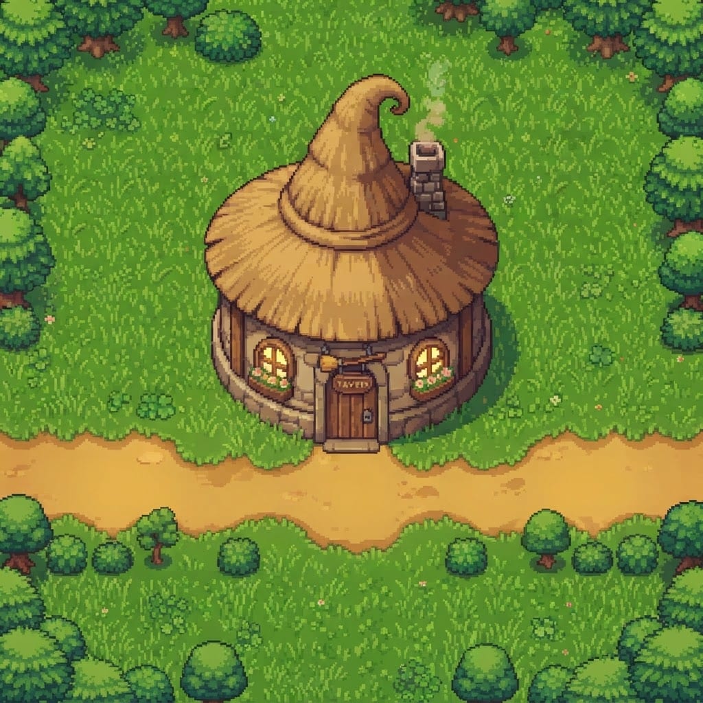 Image: Top-down 2D game ground tile, strictly top-down or