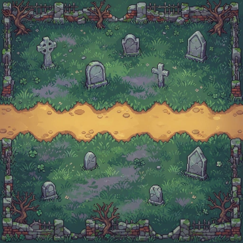 Image: Top-down 2D game ground tile, strictly top-down or