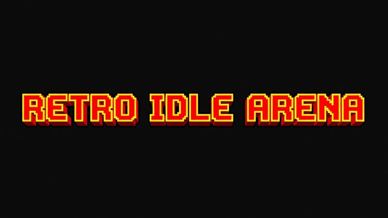 Retro Idle Arena Title Banner