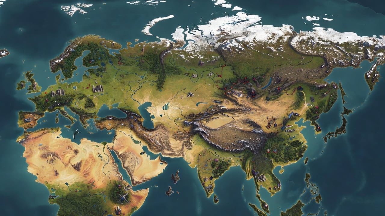 Fantasy 4X World Map