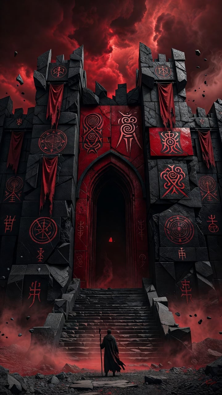 Crimson Ritual Gate Portrait