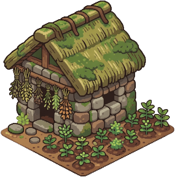 Healer hut building