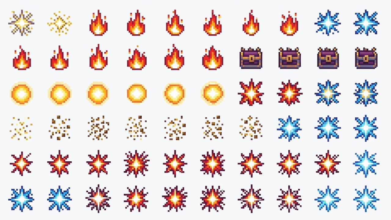 Dungeon Effects Pixel-Art Sheet Revision