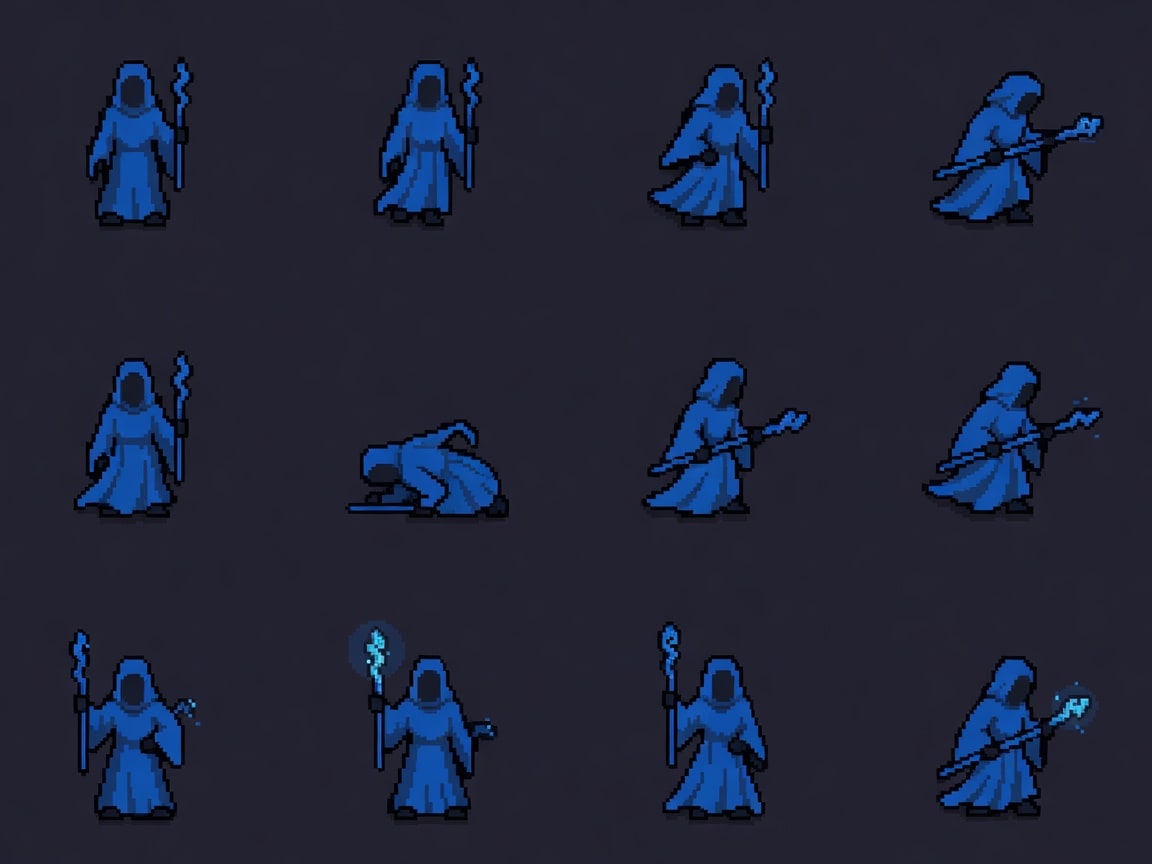 Runecaster Chunky Top-Down Sprite Sheet Revision 2