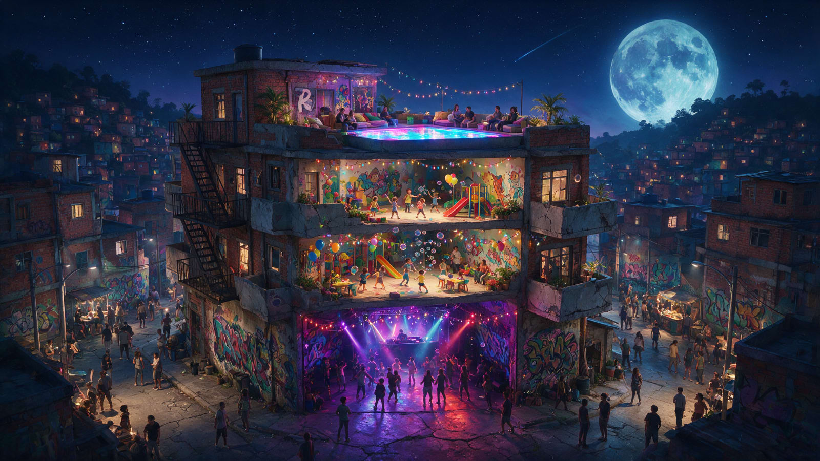 APE Block B Night Environment