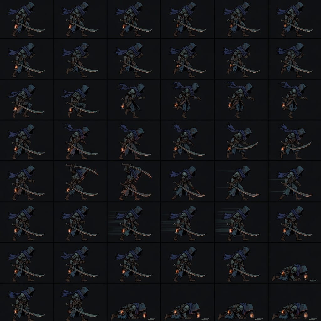 Gravewarden Hero Spritesheet
