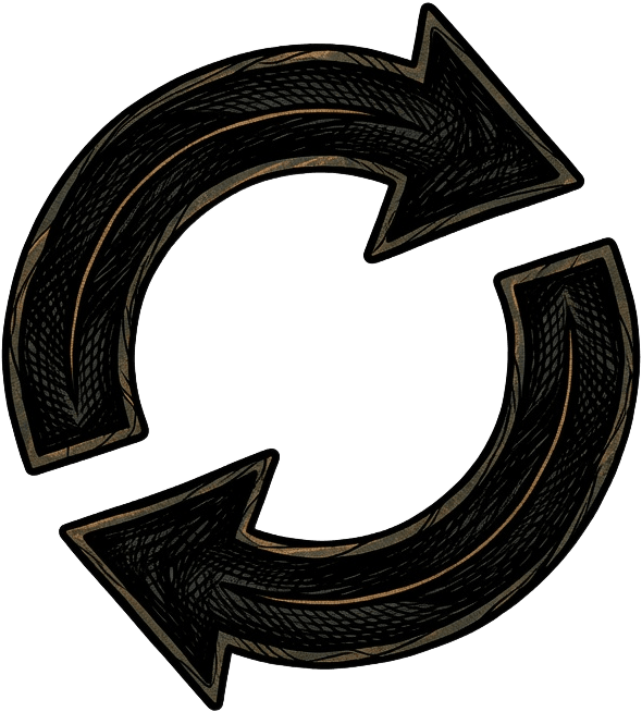 Card icon cycle arrows