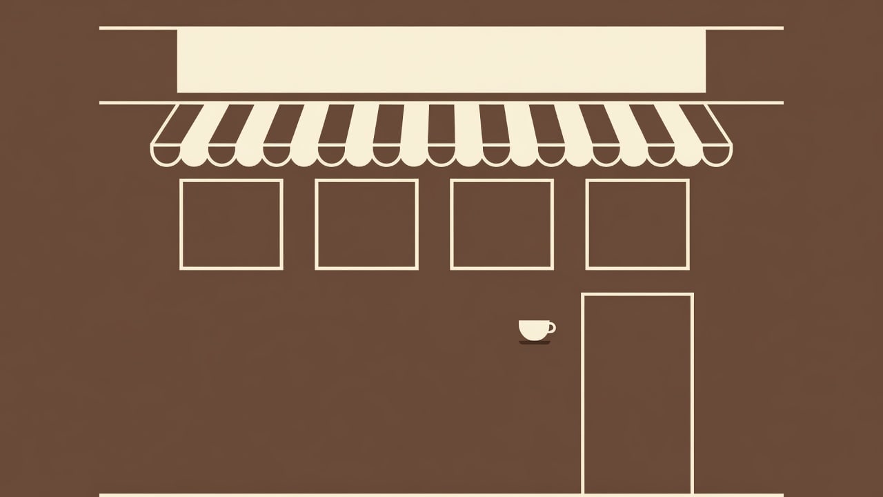 Coffee Shop Floor Facade