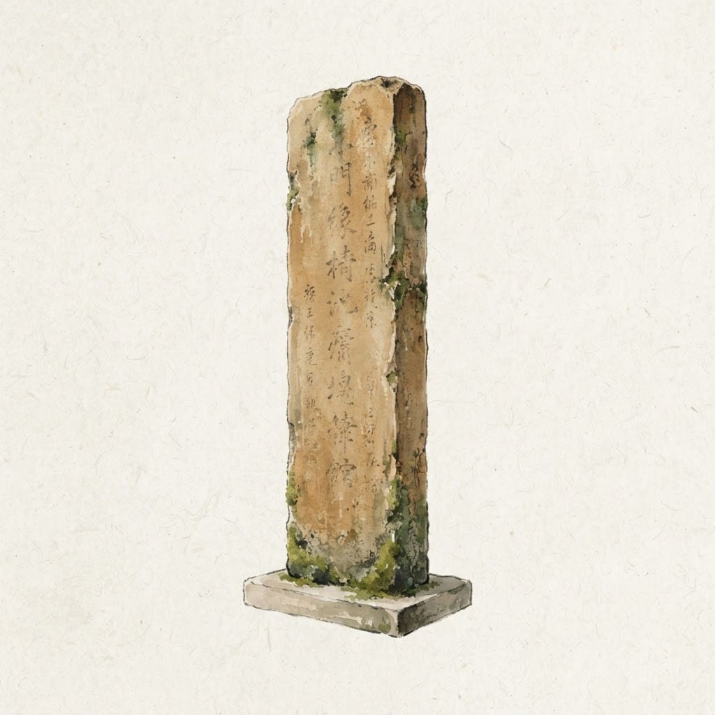 Image: Three-quarter view of a SINGLE tall Chinese stone