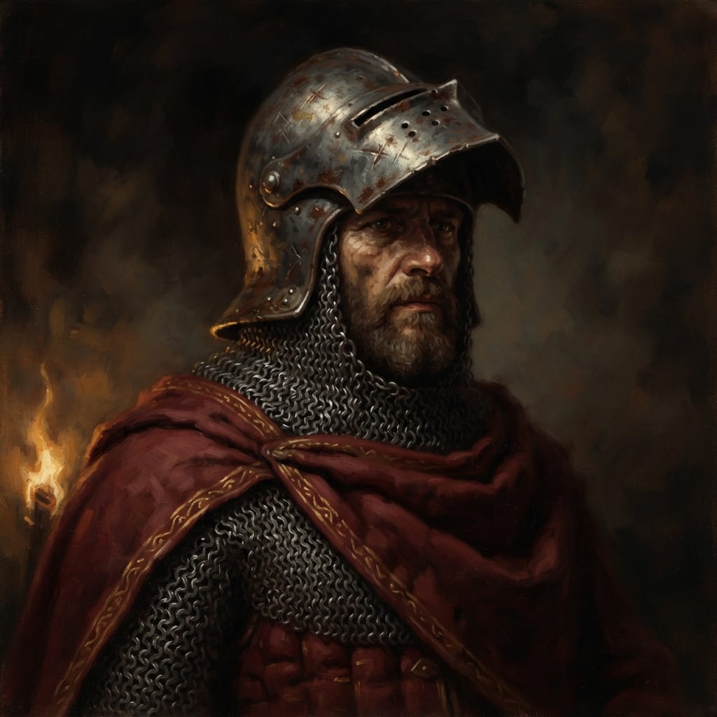 Image: Classic fantasy oil painting portrait plate from a