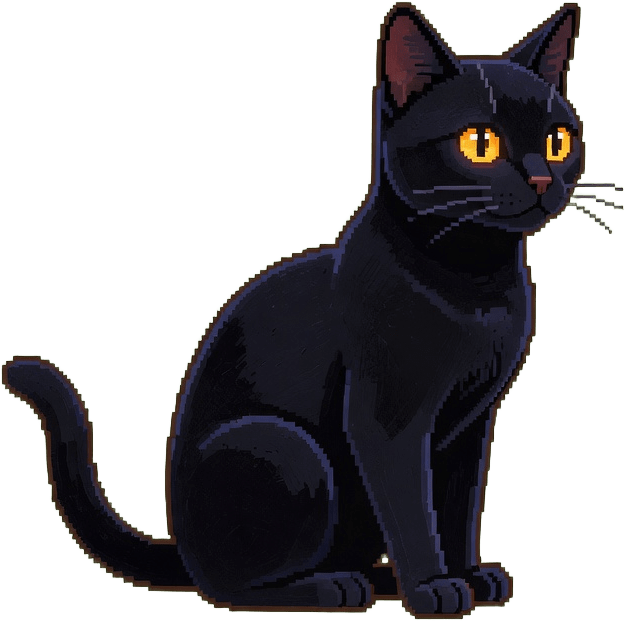 Black Cat Cutout