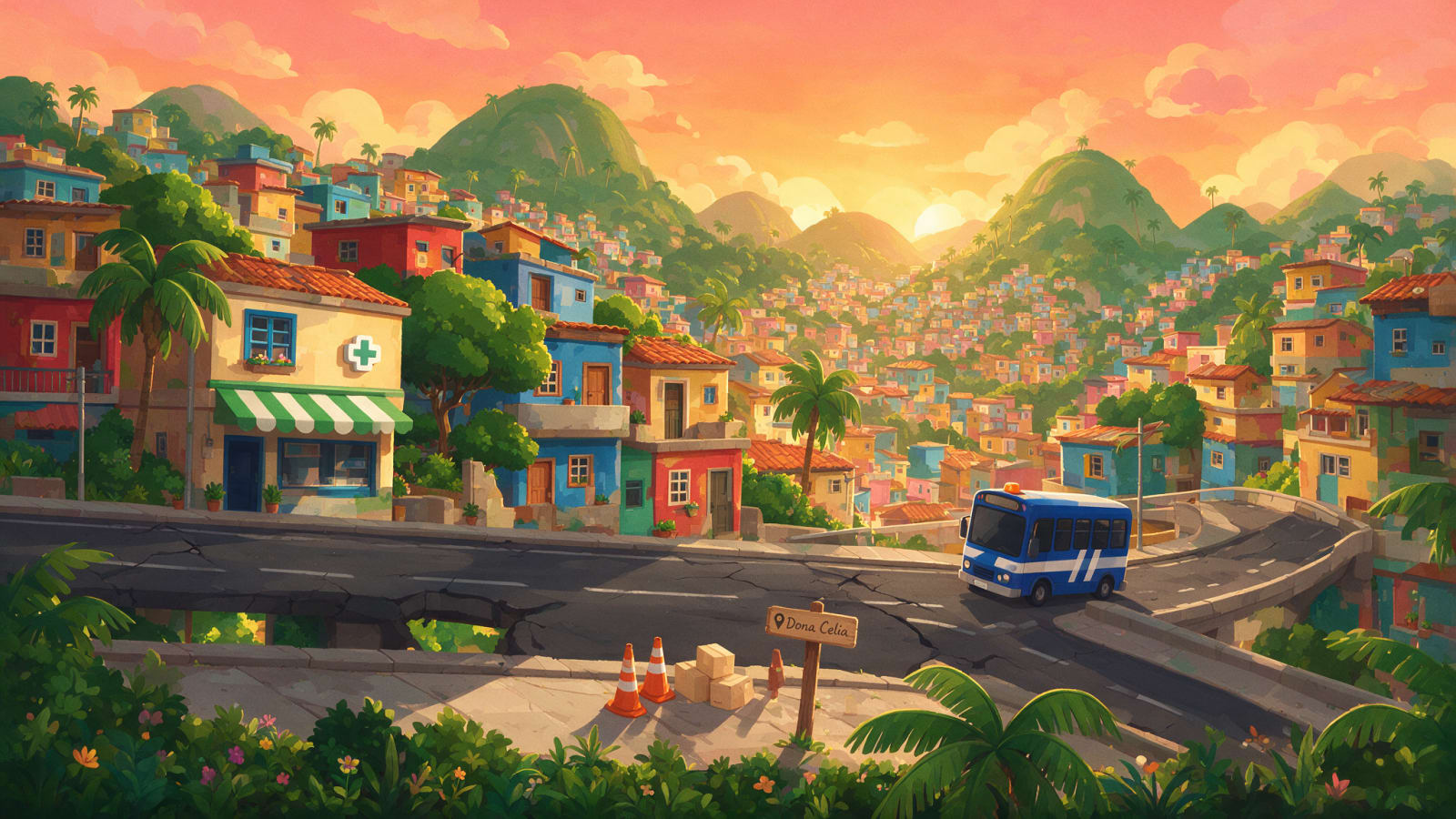 Brazilian Hillside Delivery Environment