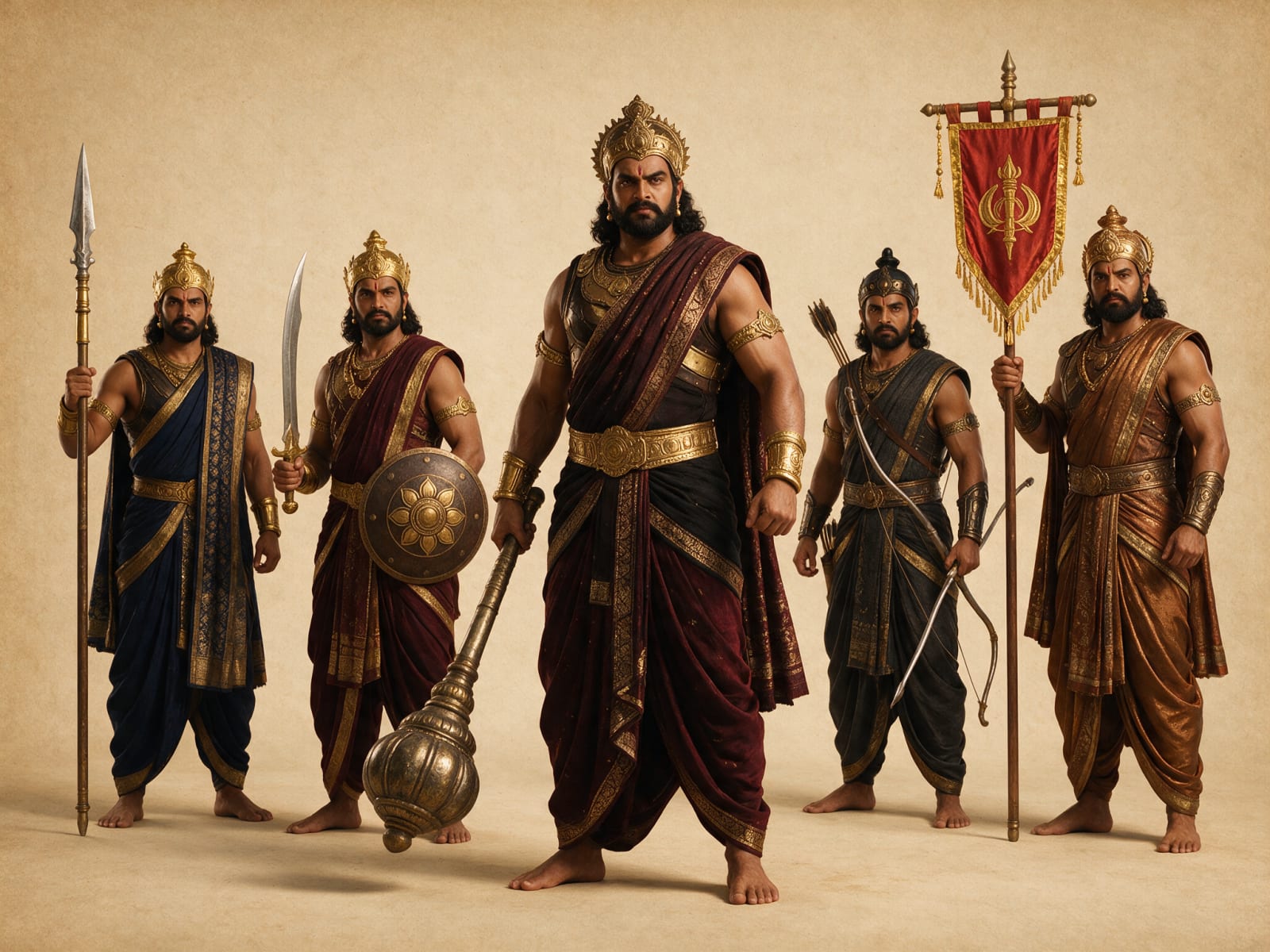 Duryodhana and Kaurava Court Design Sheet