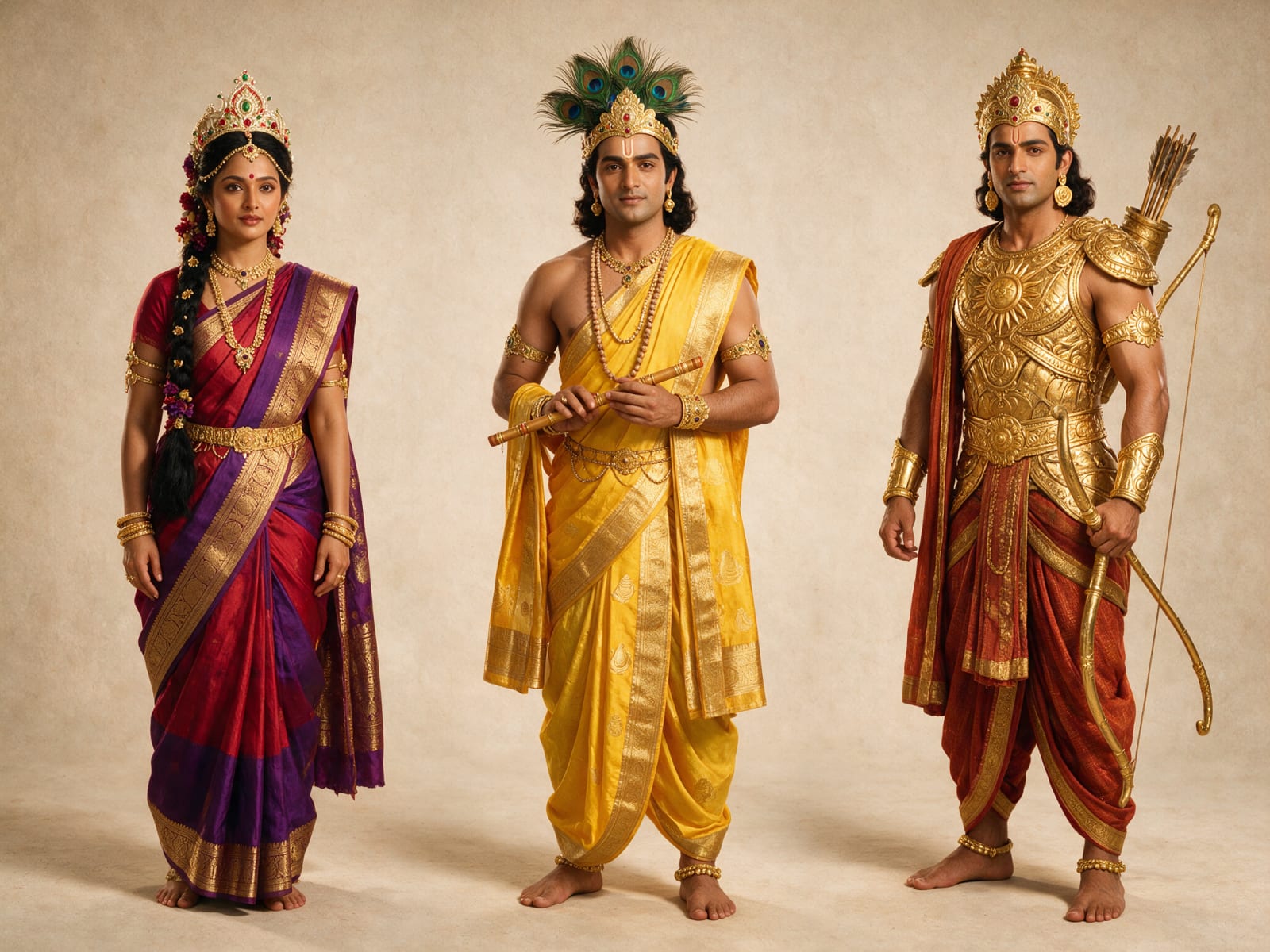 Draupadi Krishna Karna Classic Epic TV Sheet