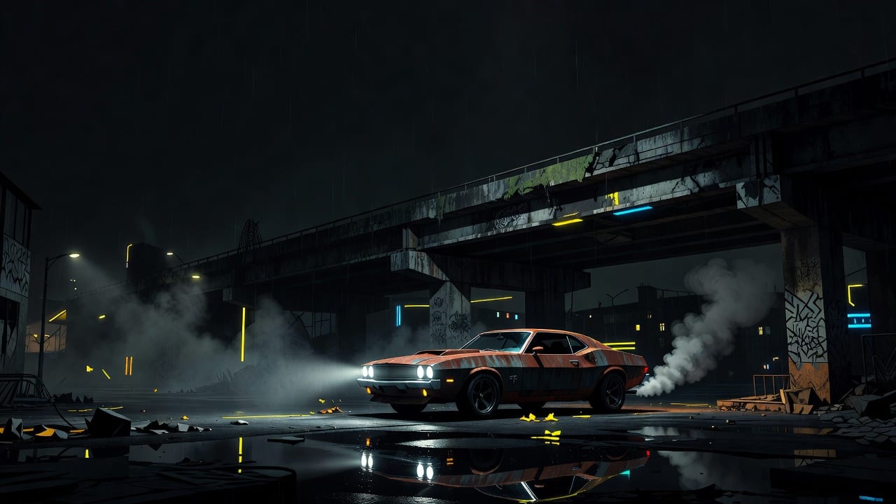 Midnight Run - Main Menu Atmosphere Key Art