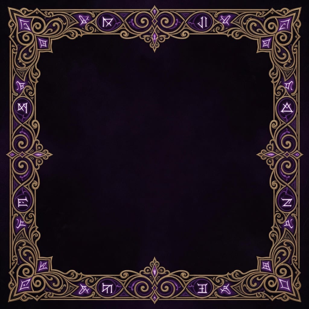 Block Relics - Arcane Board Frame Background