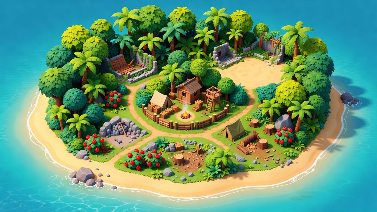 Tropical Survival Starter Map