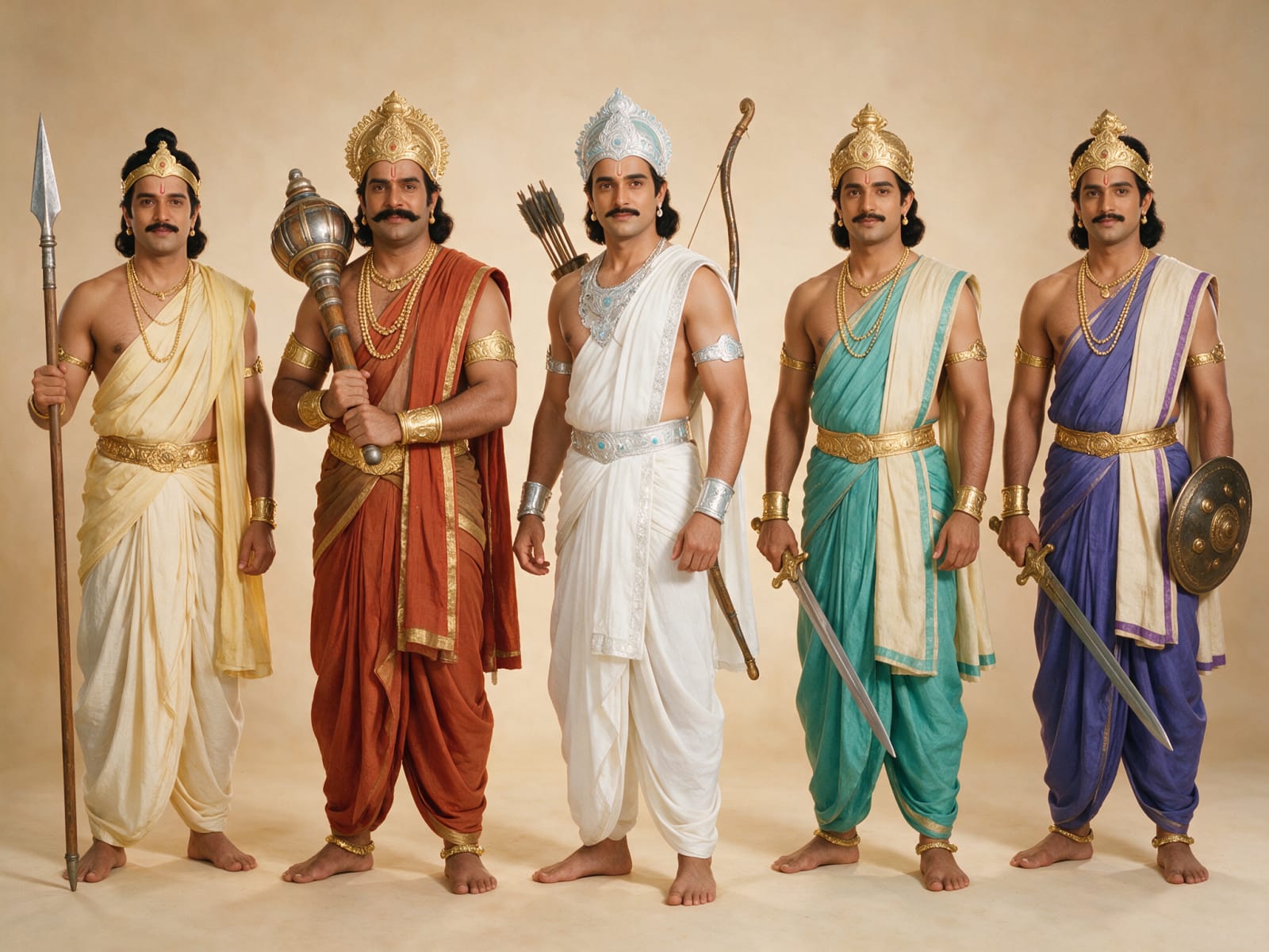 Pandavas Revised White Silver Arjuna Sheet