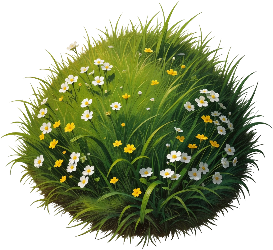 Creek Grass Flowers Prop