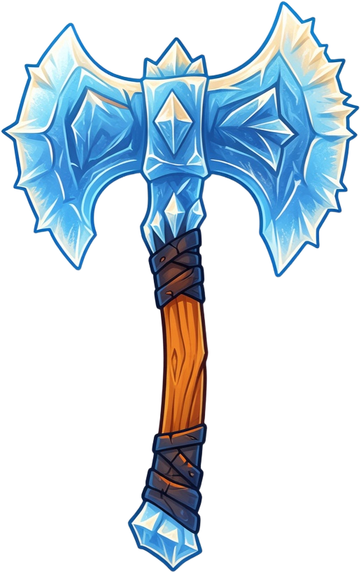 Swipe Slash - Ice Battle Axe